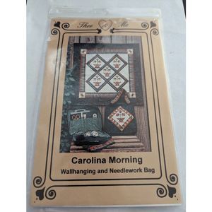 Thee & Me vintage quilt pattern Carolina Morning wall hanging needlework bag